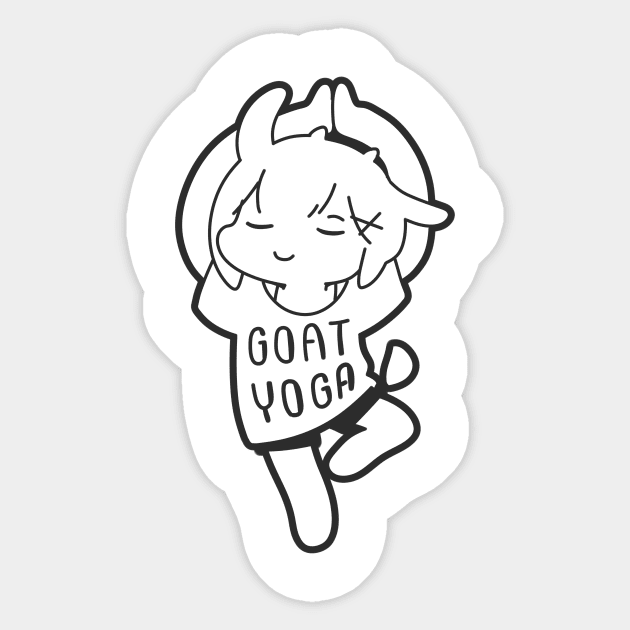 Goat Yoga Sticker by s1120411
